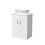 NES Home Nes Home White 600mm Bathroom Doors Vanity Unit Rounded Rectangle Basin 6