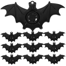 40Pz Fischietti Pipistrello Halloween Nero Festa Portatile
