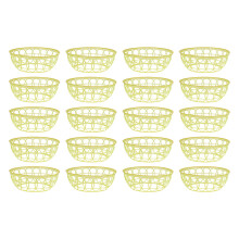 40Pièces Rondelles Intérieures De Chapeau Tressées Jaunes Décoratives