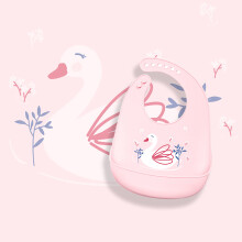 Pink Swan Silicone Baby Feeding Aid