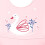 Waterproof Silicone Bib Pink Swan 1