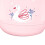 Silicone Bib Easily Clean Pink Swan 1