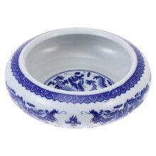 Ceramic Ink Brush Washer Porcelain Ink Container Lightweight Water Dish For Calligraphy And Painting Home Use