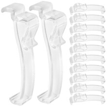 60Pz Clip Valance Trasparenti Robuste Per Tende Senza Forare