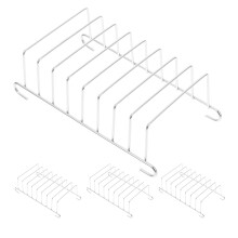 12Pcs Durable Stainless Steel Air Fryer Toast Stand Rack Silver