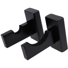 4Pairs Black Baseball Bat Wall Mount Holder for Horizontal Display