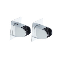 6Pz Soffione Bagno Argento Forte Adesione E Design Pratico