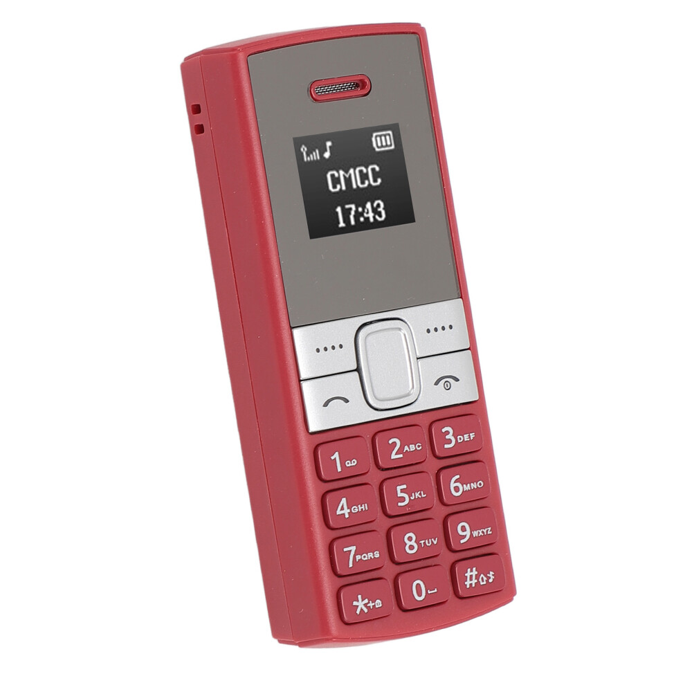Tiny Gsm 2G Bluetooth Dual Sim Phone, 0.66" Oled, Red 6941384388763