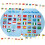 1Set Gioco Cognitivo Mappa Del in Legno Per Bambini 1