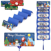 Envelopes de Natal para Dinheiro com 10 Compartimentos – Porta-Dinheiro e Cartões-Presente para Homens, Mulheres, Meninas e Meninos – Presente