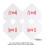 Valentinstag-Seidenpapier, 5 Packungen à 100 Blatt 3