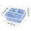 Bento Box Snack Container 3-Compartment Reusable 3