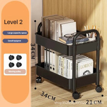 Rollwagen, Aufbewahrungsregal, Küchenmöbel, Bodenregal, mehrlagig, Snackregal, Babyzimmer, Wohnzimmer, Schlafzimmer, Badezimmer, mobiles