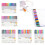YOCBZ Glitzermarker-Set mit Glitzergel, Doppellinie, 12 Stück 2