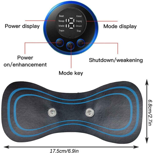 Mini massaggiatore cervicale elettrico, dispositivo di sollievo cervicale (4 pezzi) 2