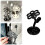 Flower-Shaped Ceramic Toothbrush Holder, Compatible with Standard Handles 2