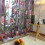 Cortina de tule voile floral transparente 78,74 x 39,37 polegadas, cor vinho, sem contas. 6