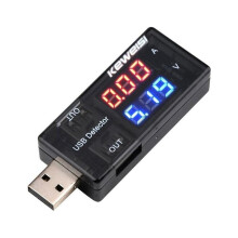 Multimètre USB, testeur de courant et de tension 3-9 V/0-5 A avec écran LCD, compatible avec les périphériques USB