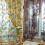 Cortina de tule voile floral transparente 78,74 x 39,37 polegadas, cor vinho, sem contas. 5