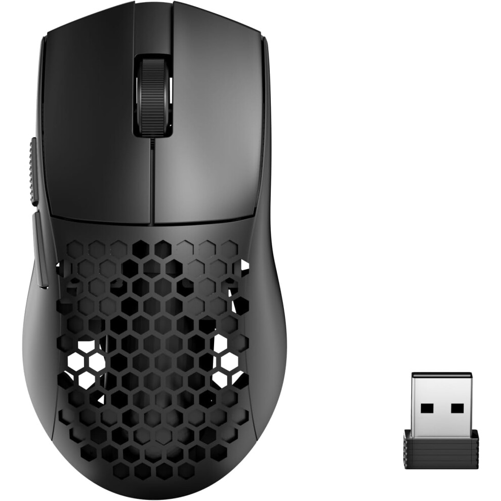M725 Honeycomb Shell Gaming Mouse, 49G Ultra Lightweight, 8000 Dpi, Tri-Mode (Bt5.1/2.4Ghz/Type-C), 2 Side Buttons, Macro Programmable, Compatible 9180479726722