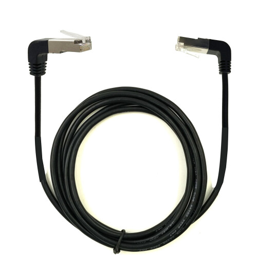 Καλώδιο Patch Ethernet Cat5e, σύνδεσμος RJ45 ορθής γωνίας 90 μοιρών, κάμψη προς τα πάνω/κάτω 2