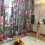 Cortina de tule voile floral transparente 78,74 x 39,37 polegadas, cor vinho, sem contas. 3