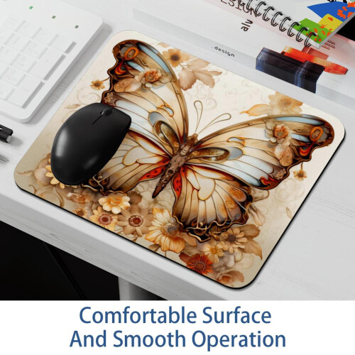 Mousepad Borboleta com Superfície Lisa 25x20cm 1