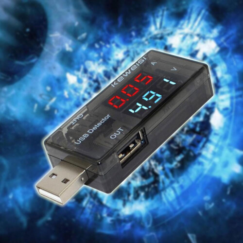 Μετρητής ισχύος USB, Δοκιμαστής ρεύματος και τάσης 3-9V/0-5A με οθόνη LCD, Συμβατός με 2