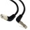 Καλώδιο Patch Ethernet Cat5e, σύνδεσμος RJ45 ορθής γωνίας 90 μοιρών, κάμψη προς τα πάνω/κάτω 5
