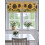 Ρετρό λινό βερνίκι Spring Sunflower Bee 54x18in, με τσέπη για κουρτινόξυλα, συμβατό με τυπικές 8