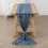 2 τεμάχια 10FT Dusty Blue Chiffon Τραπεζομάντηλο 28x118 ίντσες για διακοσμήσεις τραπεζιού 2