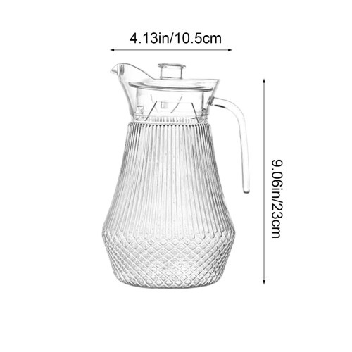 1.5L Clear Plastic Pitcher with Duckbill Spout 2