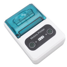 Bluetooth-Thermodrucker 58mm, 2600mAh Akku, Tragbar Grün Weiß
