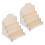 FRCOLOR2pcs Ξύλινη Βάση Προβολής με Επίπεδη Επίπεδη Επίδειξη για Ευχετήριες Κάρτες, 5
