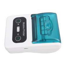 Stampante termica Bluetooth da 58 mm, 2600 mAh, Verde/Bianco