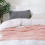 Pink Throw Blanket 60x80 Inches Throw Textured Solid Soft Sofa Throw Couch Knitted Decorative Blanket 6