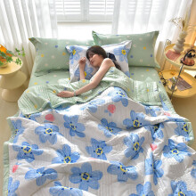 Edredom de algodão lavado e condicionado para o verão, roupa de cama leve e fresca para climas quentes, edredom fino e lavável para quarto,