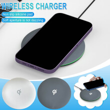 Kabellose 15-W-Ladestation für mehrere Geräte – kompatibel mit iPhone, Apple, Samsung, iPad und Android