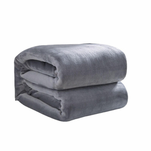 Πλούσια κουβέρτα fleece ζεστή και ελαφριά - συσκευασία των 2 1