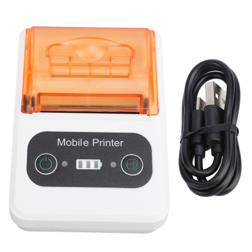 58mm Bluetooth Belegdrucker 2600mAh Orange Weiß 1