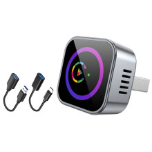 2IN1 Draadloze CarPlay voor Android Auto Adapter BT5.2 + 2.4G 5G WIFI  AI Box Converteert Bekabelde Naar Draadloze CarPlay USB Dongle