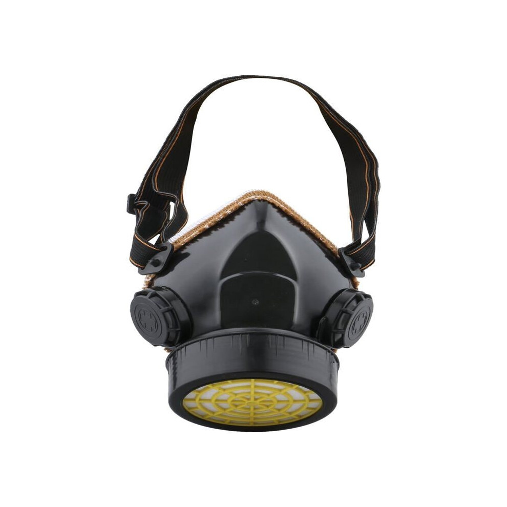 Dust Mask Paint Protection Industrial Chemical Respirator Against Toxic Vapors, Black 8581600433297