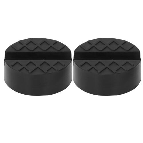 2 Pcs Rubber Jack Pad Universal Slotted Jacking Lift Puck Reusable Adapter 1