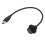 USB 3.0 prise sur panneau étanche 0.3m noir 1.5A 3