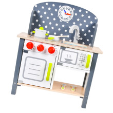 2Conjuntos Conjunto Brinquedo Cozinha Azul Para Crianças