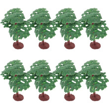 24Pz Piccoli Alberi Finti in PVC Per Paesaggi, Diaporami E Arredi