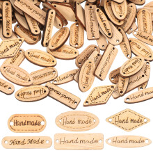 1000Ud Etiquetas Handmade Madera Marrón Para Y Decoración DIY