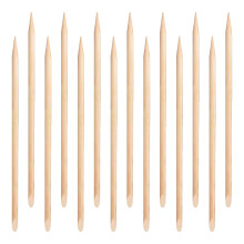 200St Manicure Sticks Khaki Voor Nagelriemduwer En Verzorging