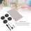 4er-Pack Disk Wax Guards, Kunststoff, lange Lebensdauer 3