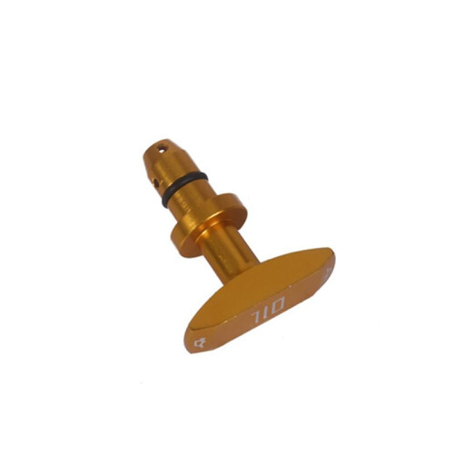 Engine Oil Dipstick Handle Black Billet Aluminum Replacement for Car Modified Quick Oil Check 2